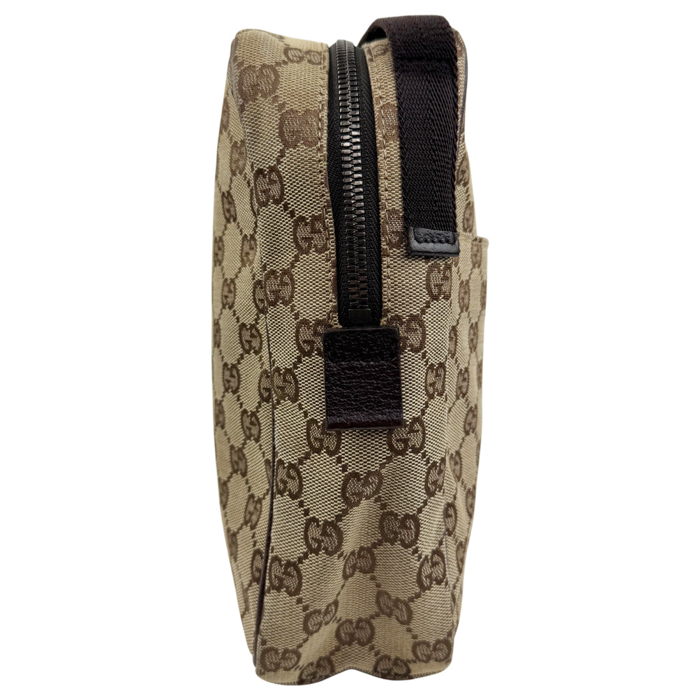 GUCCI GG Brown Canvas Crossbody Shoulder Bag LHQ949
