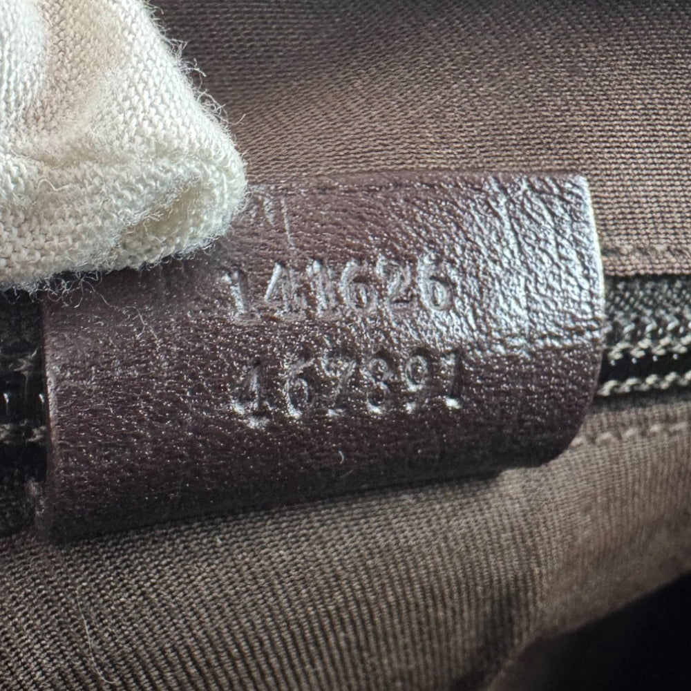 GUCCI GG Supreme Brown Canvas Crossbody Shoulder Bag LHQ950