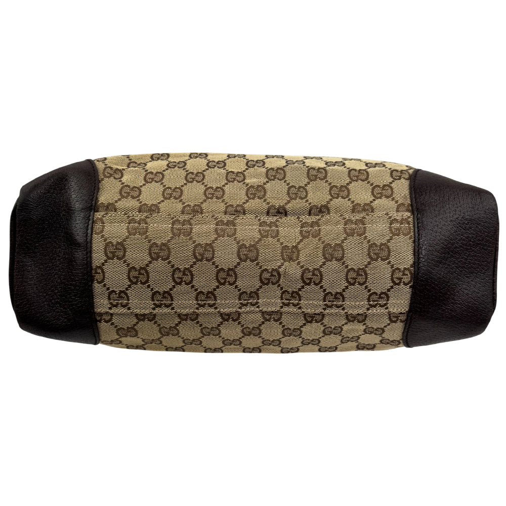 GUCCI GG Brown Canvas Crossbody Shoulder Bag LHQ951