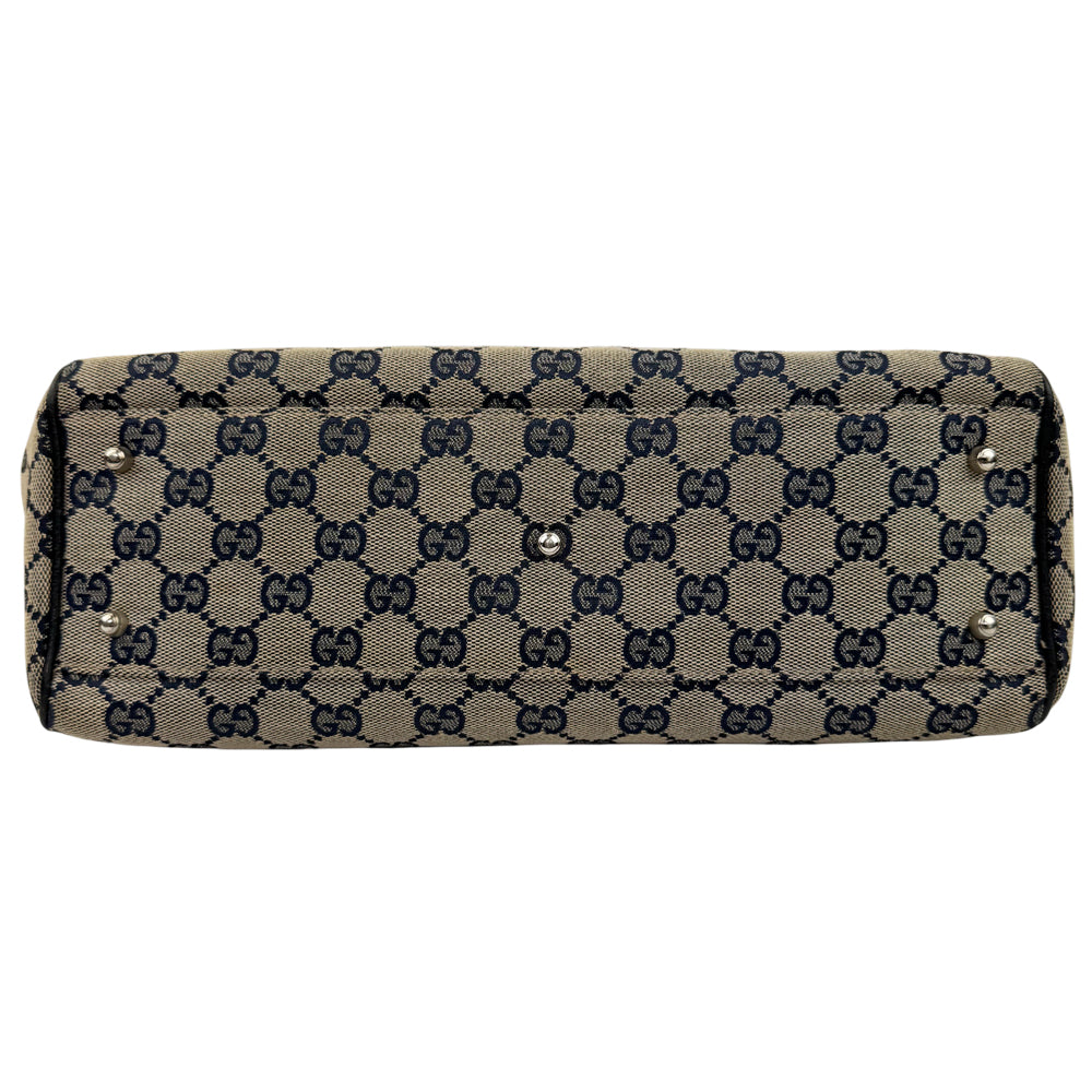 GUCCI GG Canvas Sherry Line Tote Shoulder Bag LHQ952