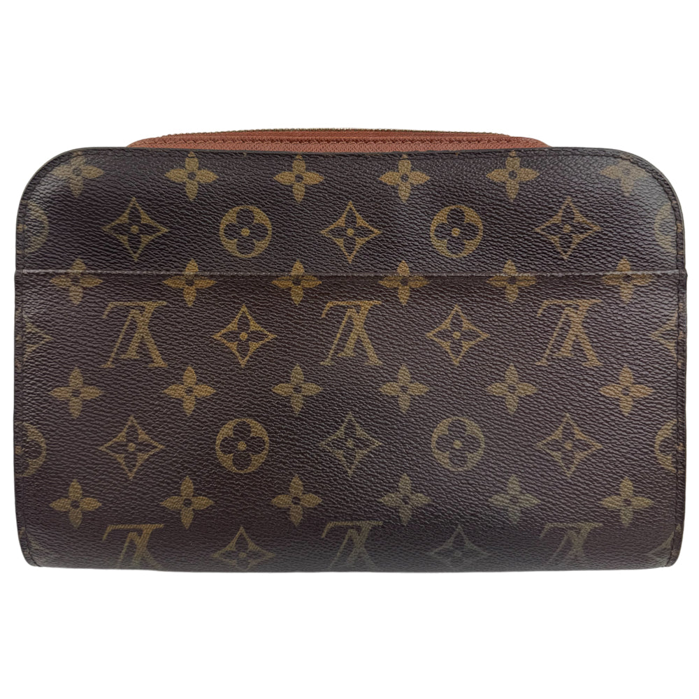 LOUIS VUITTON Orsay Brown Monogram Pochette Pouch Clutch LHQ954