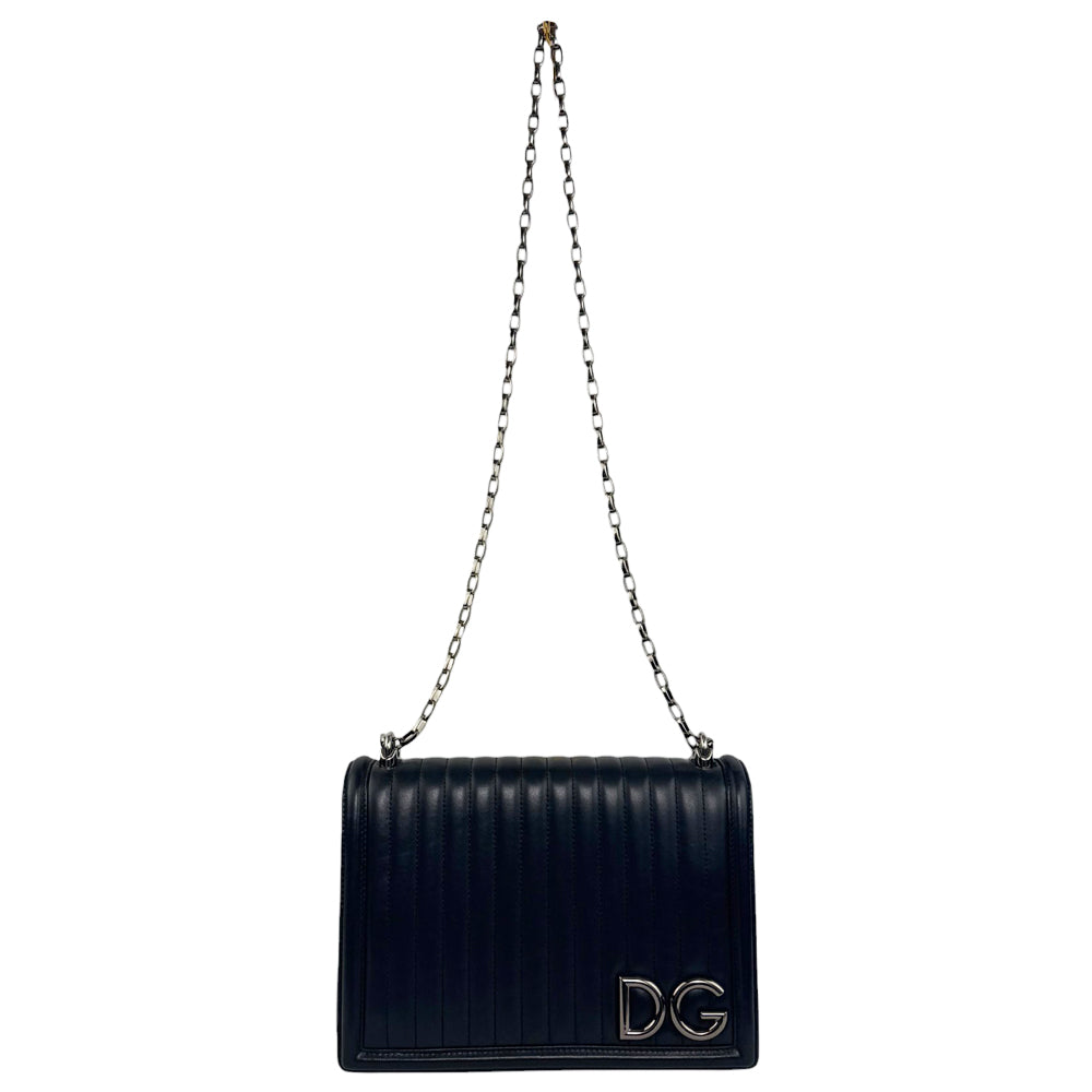 DOLCE & GABBANA Black Quilted Leather Bag LHQ955
