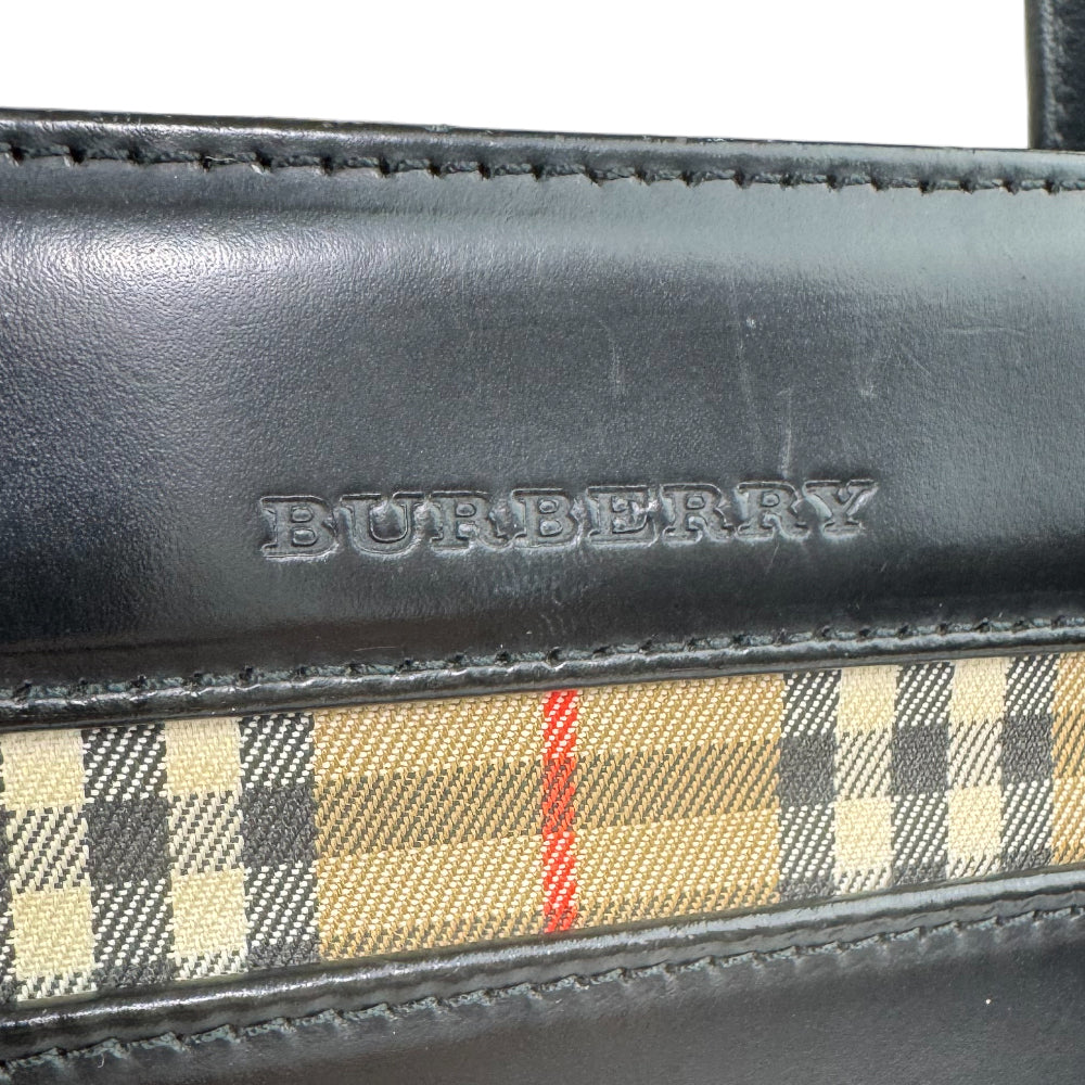 BURBERRY Black Leather Handbag LHQ960