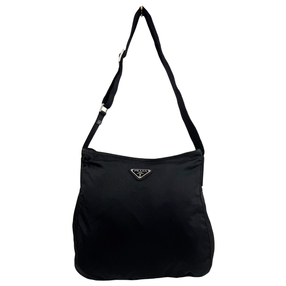PRADA Black Nylon Crossbody Shoulder Bag LHQ963