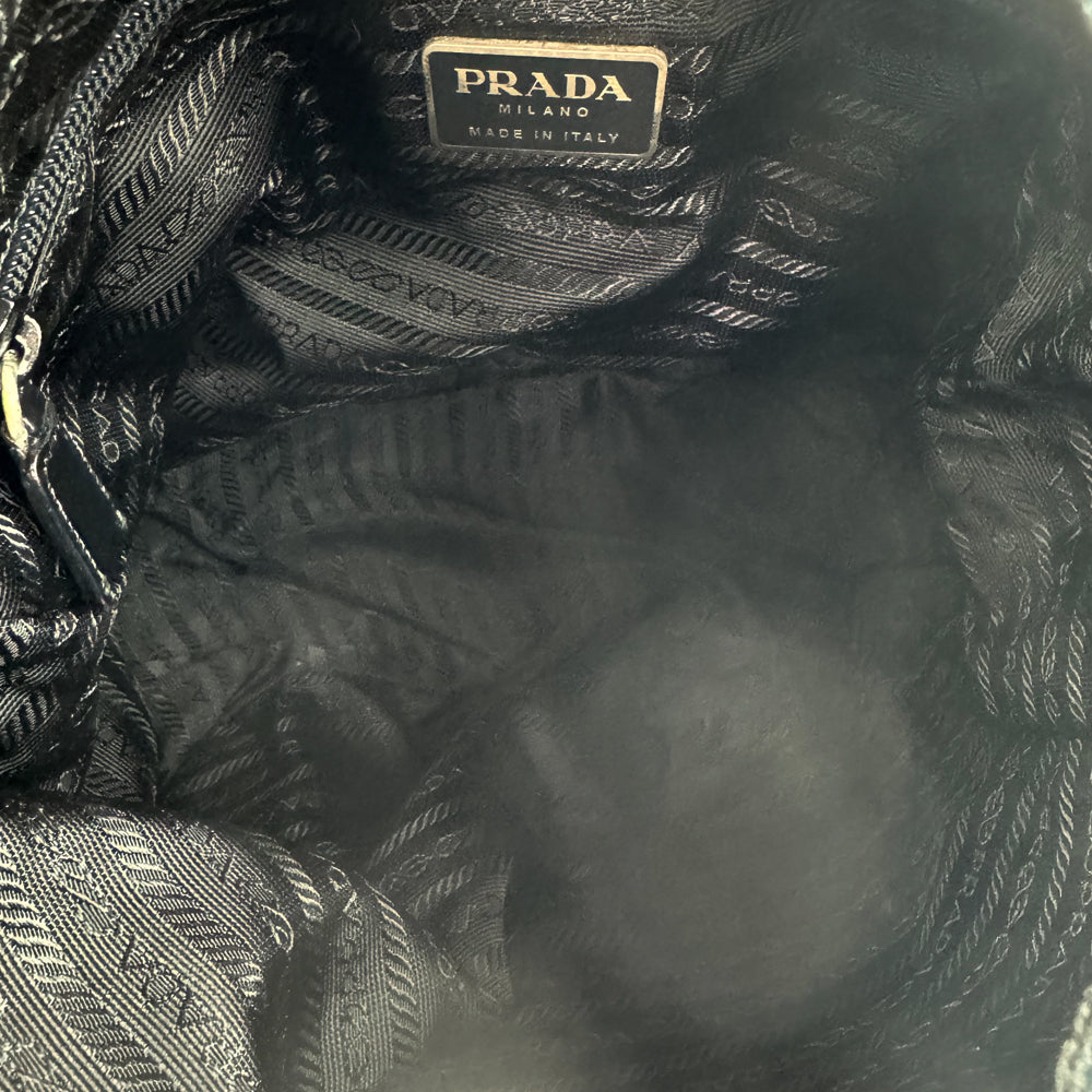 PRADA Black Nylon Crossbody Shoulder Bag LHQ963