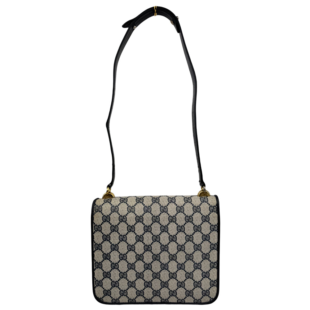 GUCCI Beige/Grey GG Supreme Shoulder Bag LHQ964