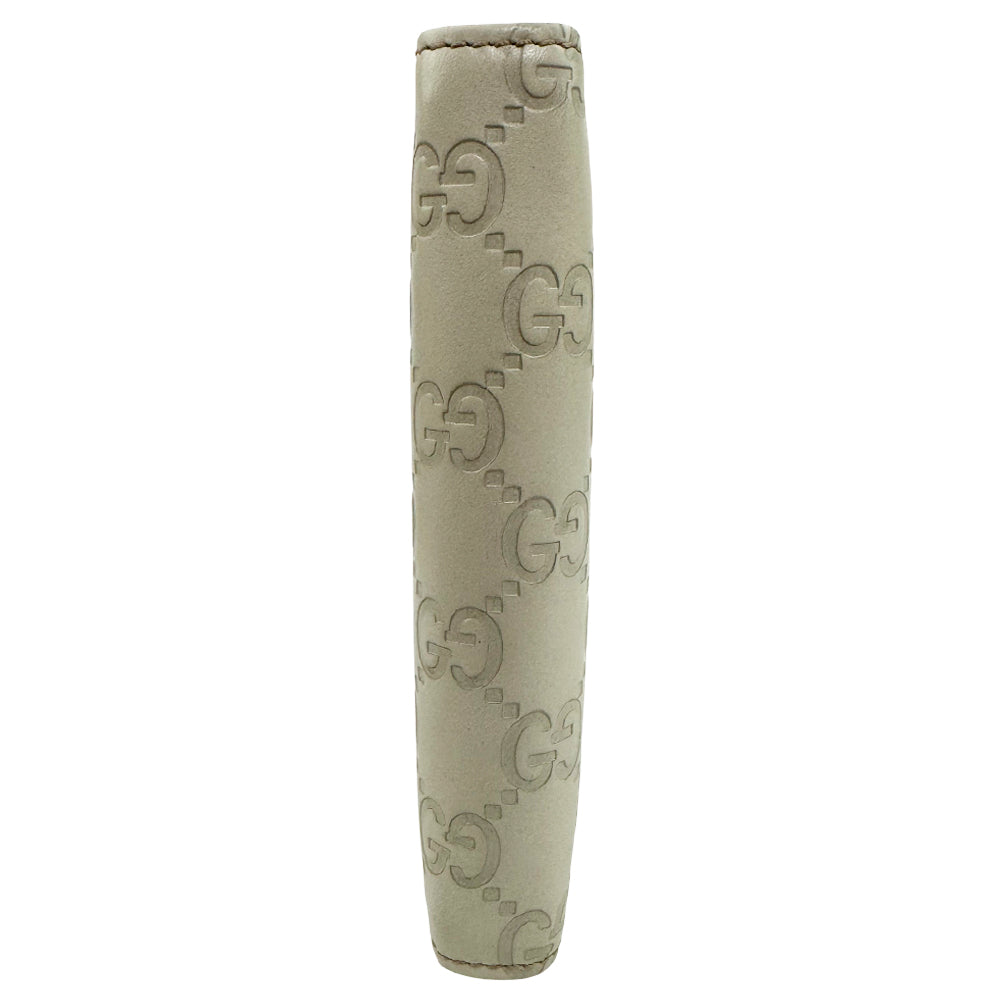 GUCCI Cream Leather Guccissima Notebook/Card Holder LHQ965