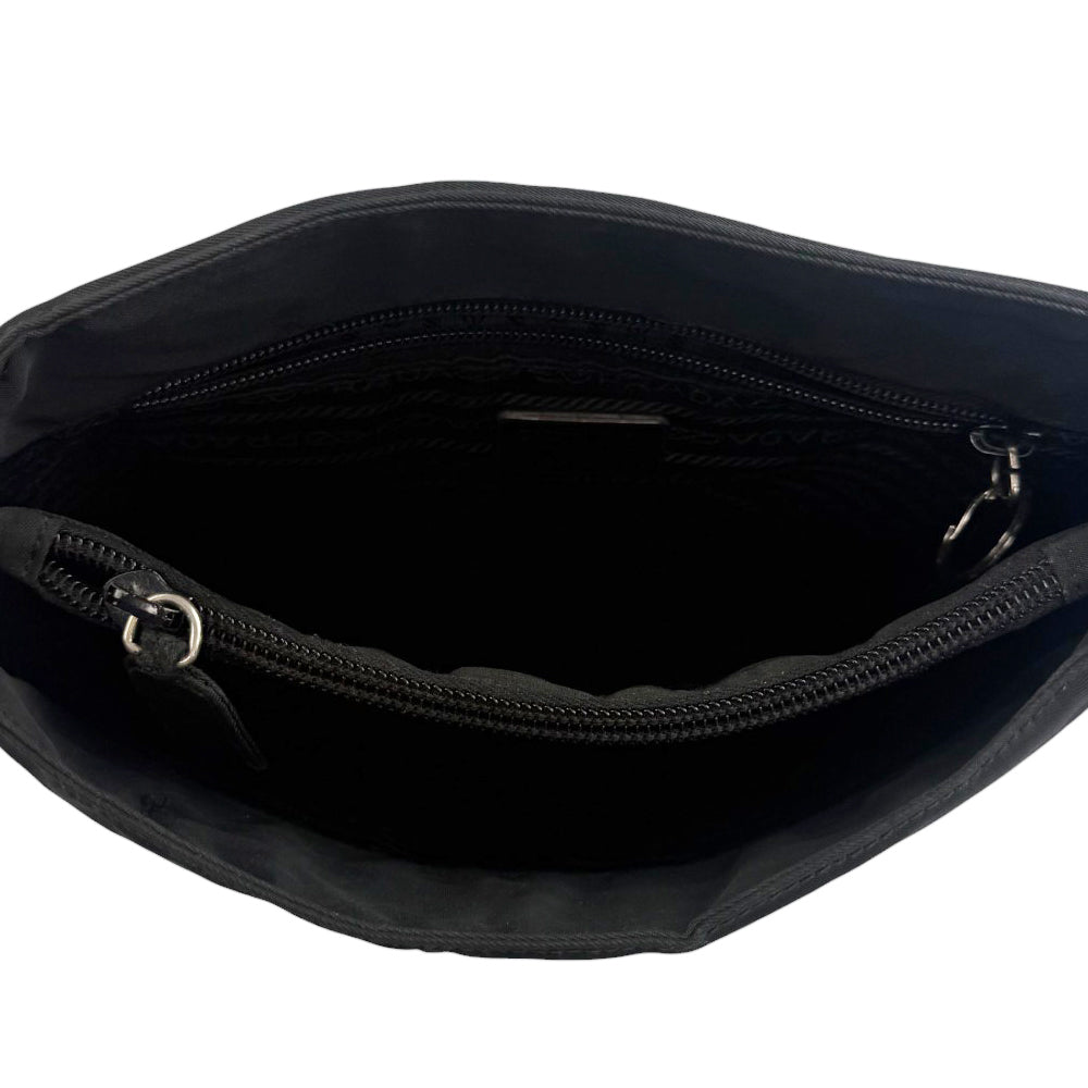 PRADA Black Nylon Tote Handbag LHQ969