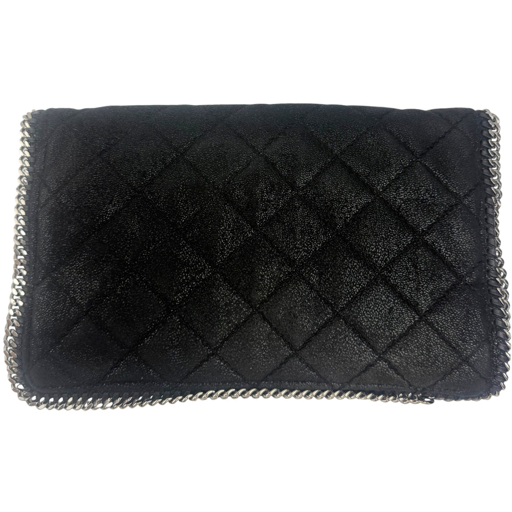 STELLA McCARTNEY Fallabella Black Clutch Bag LHQ972