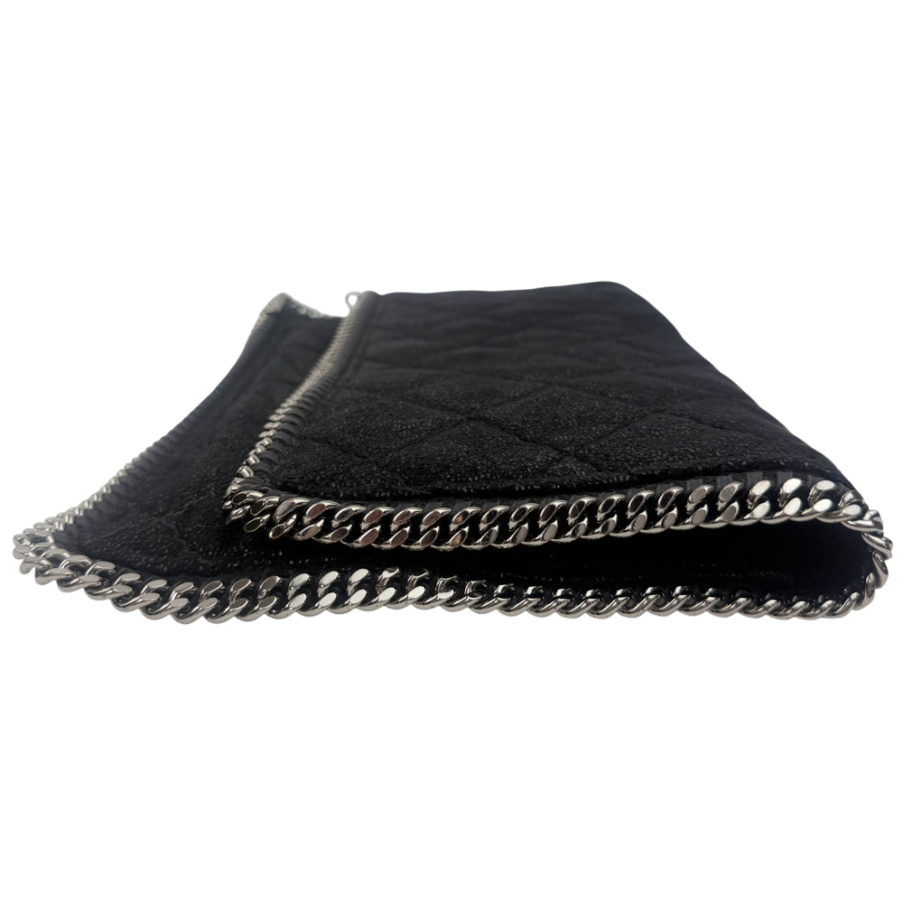 STELLA McCARTNEY Fallabella Black Clutch Bag LHQ972