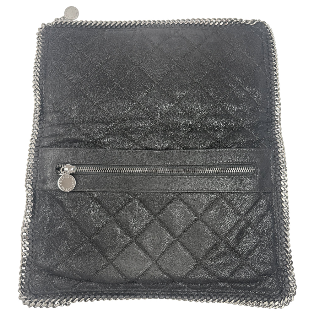STELLA McCARTNEY Fallabella Black Clutch Bag LHQ972