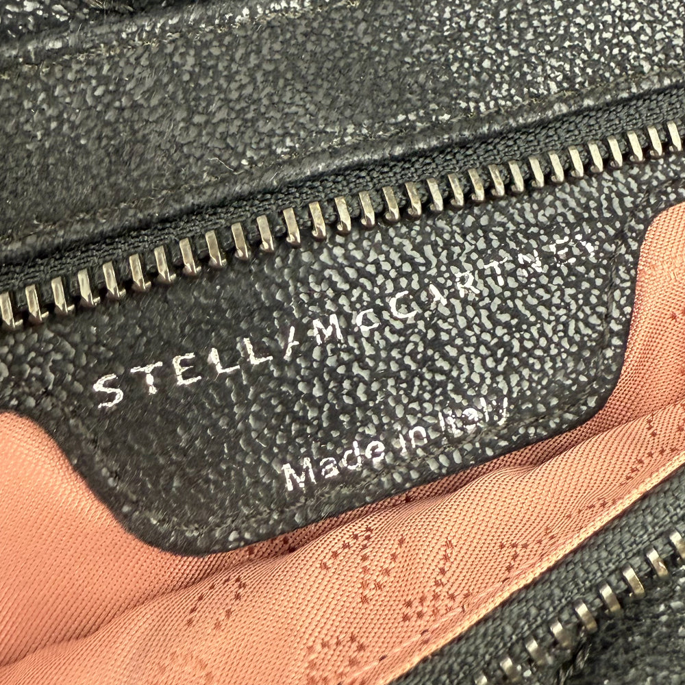 STELLA McCARTNEY Fallabella Black Clutch Bag LHQ972