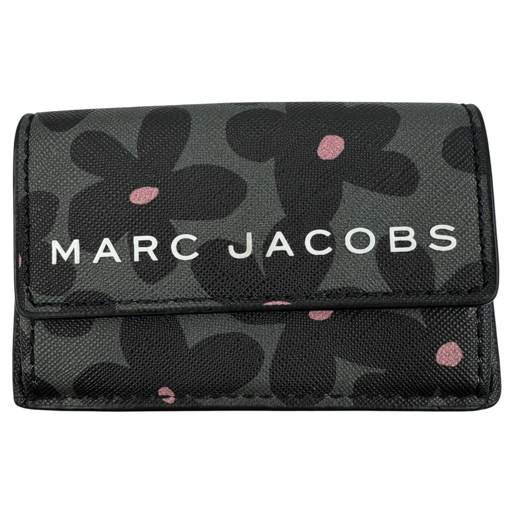 MARC JACOBS Tri Fold Flower Purse Wallet LHQ974