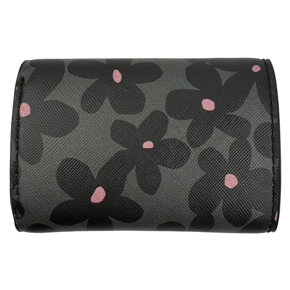 MARC JACOBS Tri Fold Flower Purse Wallet LHQ974