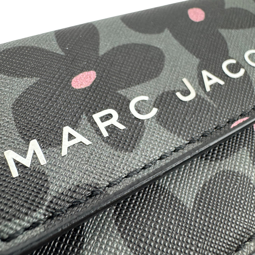 MARC JACOBS Tri Fold Flower Purse Wallet LHQ974