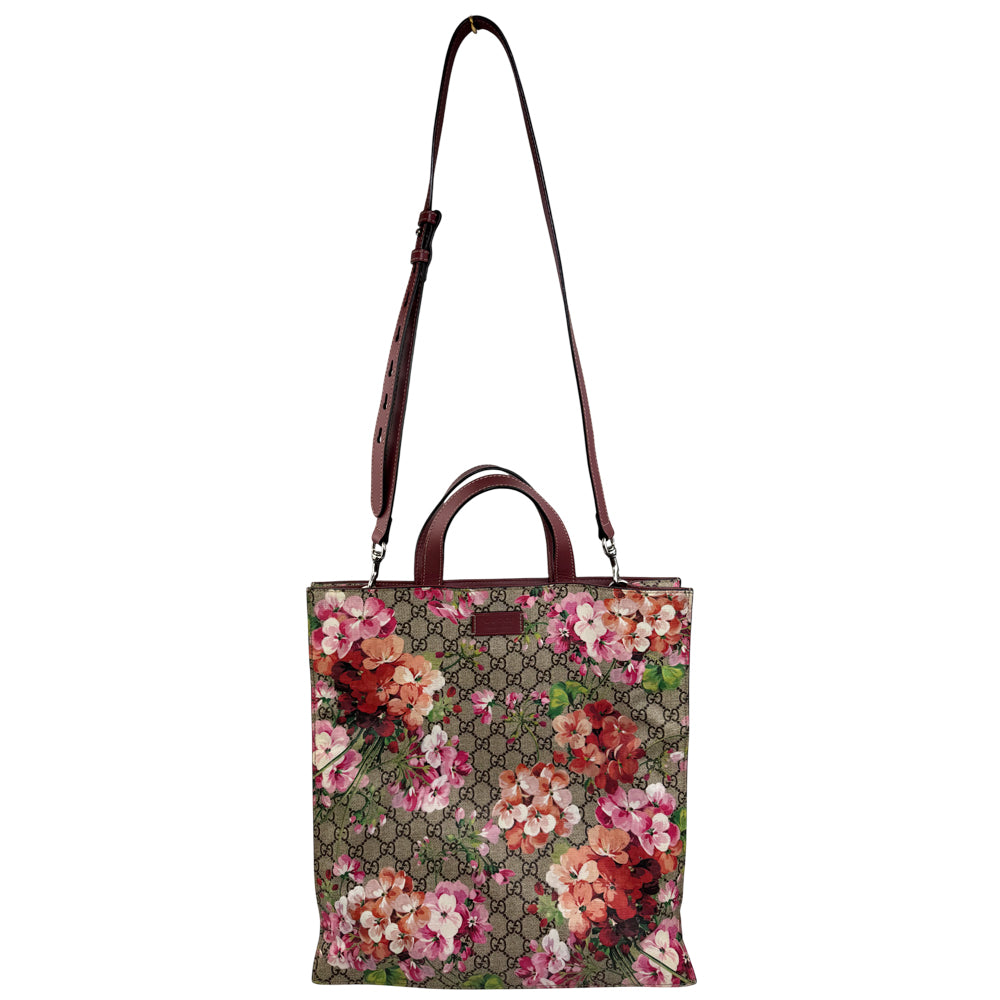 GUCCI GG Supreme Bloom 2 Way Shoulder Tote Bag LHQ979