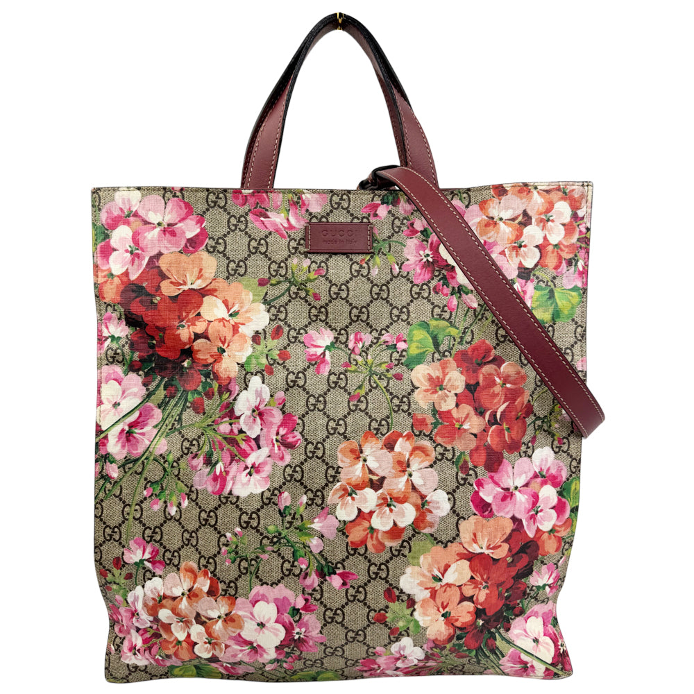 GUCCI GG Supreme Bloom 2 Way Shoulder Tote Bag LHQ979