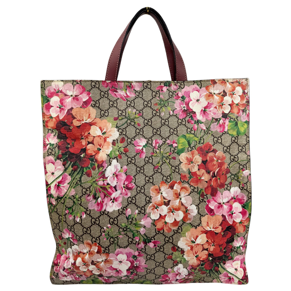 GUCCI GG Supreme Bloom 2 Way Shoulder Tote Bag LHQ979