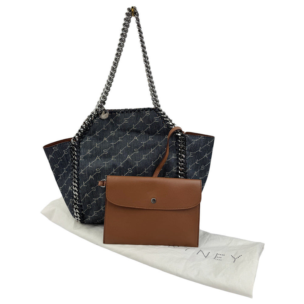 STELLA McCARTNEY Fallabella 2 Way Blue Denim Shoulder Bag LHQ982