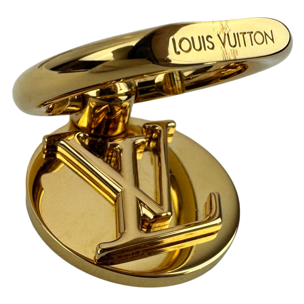 LOUIS VUITTON Louise LV Logo Phone Ring Holder LHQ983