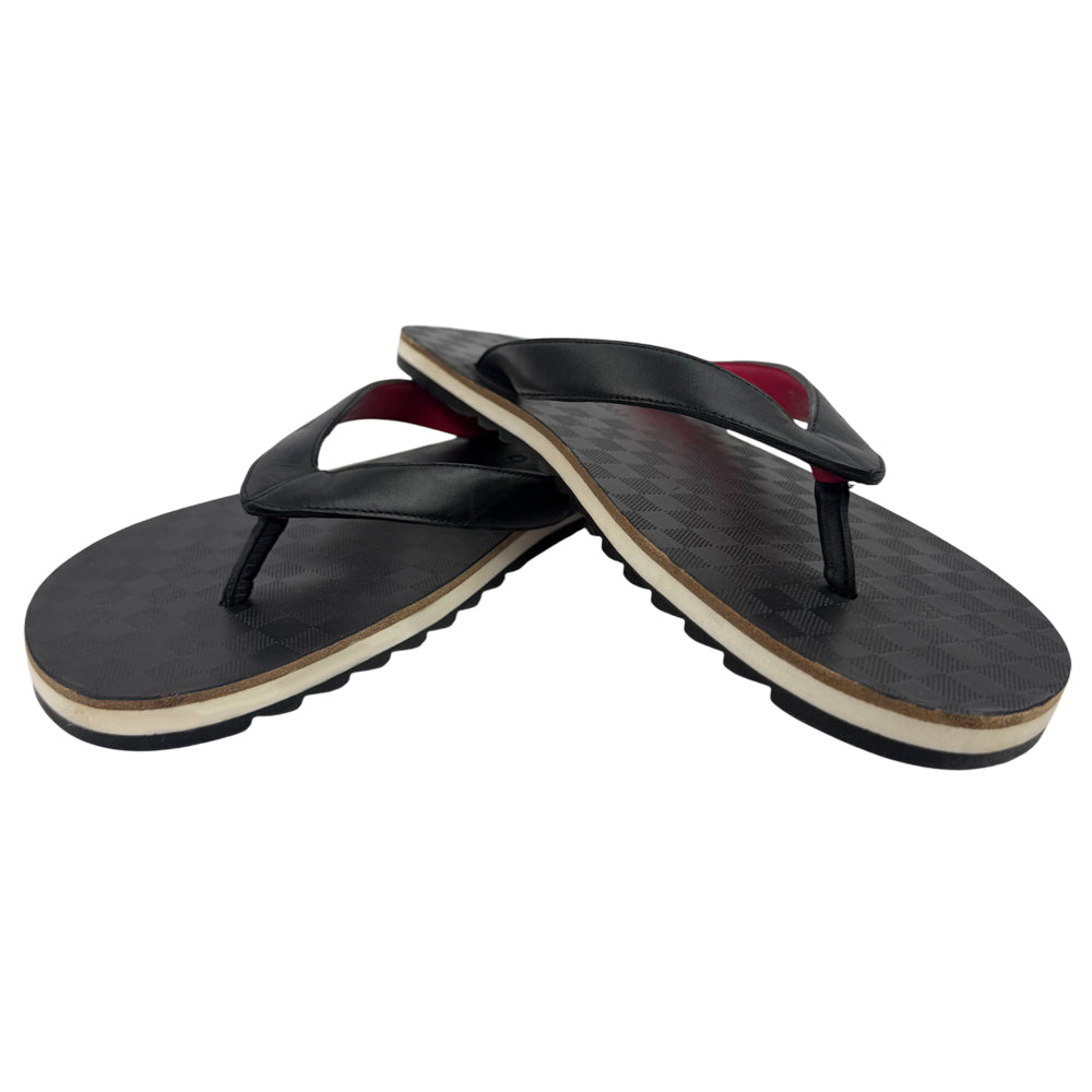LOUIS VUITTON Damier Graphite Mens Sandals Flip Flops LHQ986