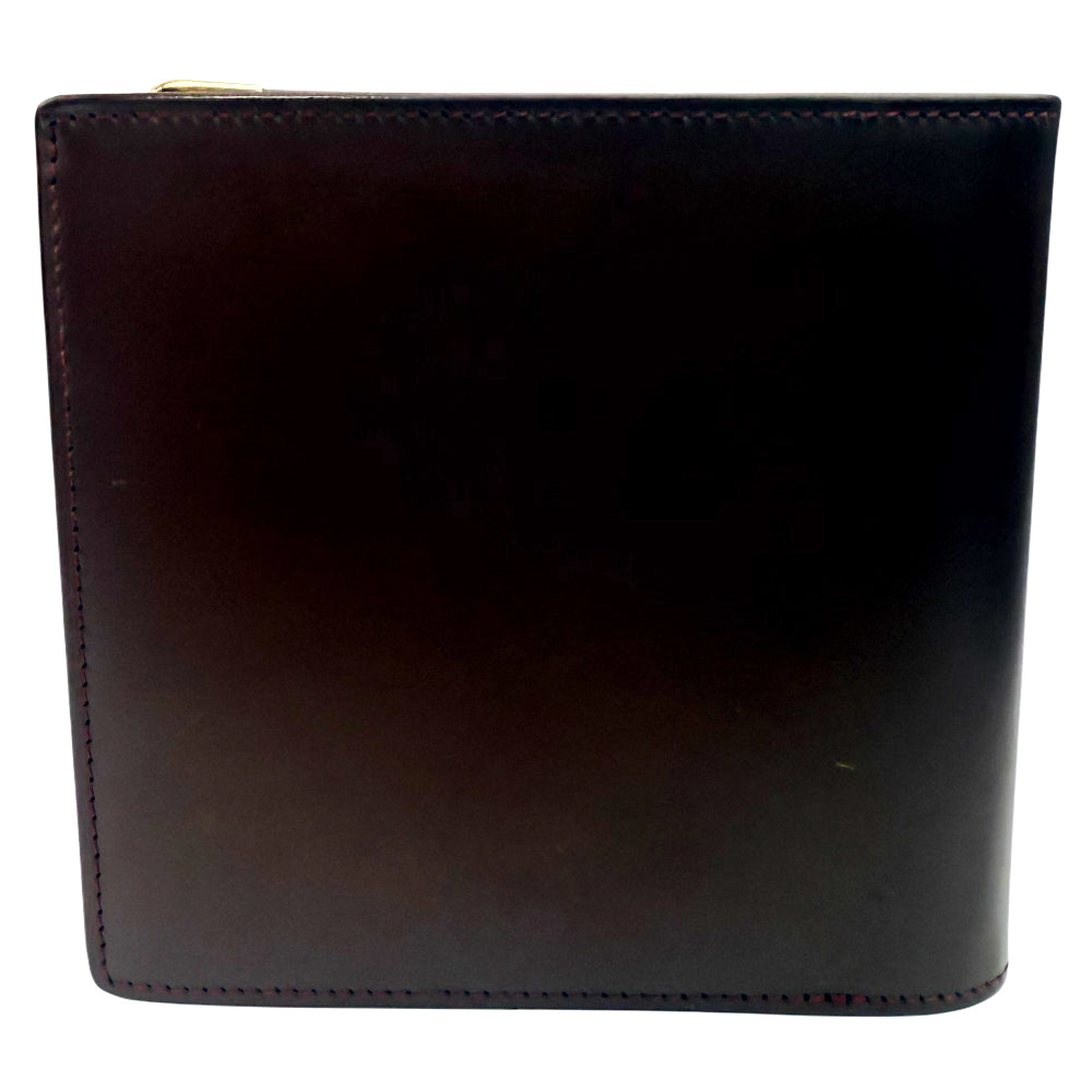 CARTIER Must Line Leather Bifold Wallet Purse Bordeaux LHQ987