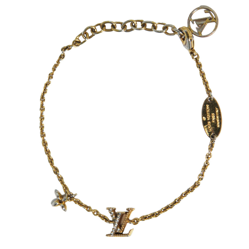 LOUIS VUITTON LV Bracelet Iconique Métal et Zircon LHQ156