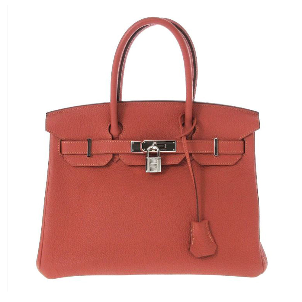 HERMES Birkin 30 Handtasche Rosé Togo RES25