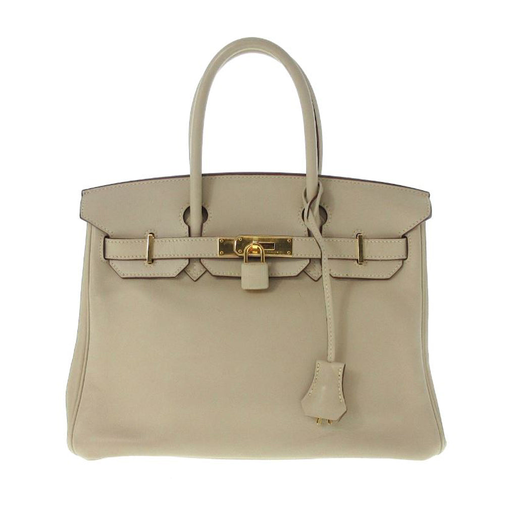 HERMES Birkin 30 Handbag Parchemin Veau Swift RES26