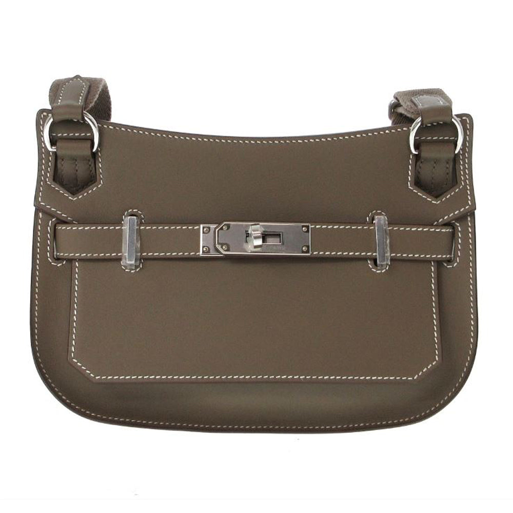 HERMES Jypsiere Mini Borsa a tracolla Etoupe Veau Swift RES35