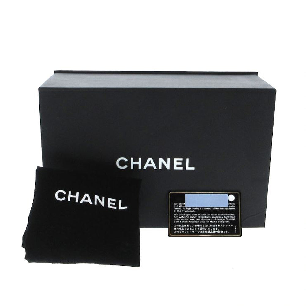 CHANEL Bolso de hombro Matelasse Azul marino oscuro Negro Piel de cordero Mujer RES36