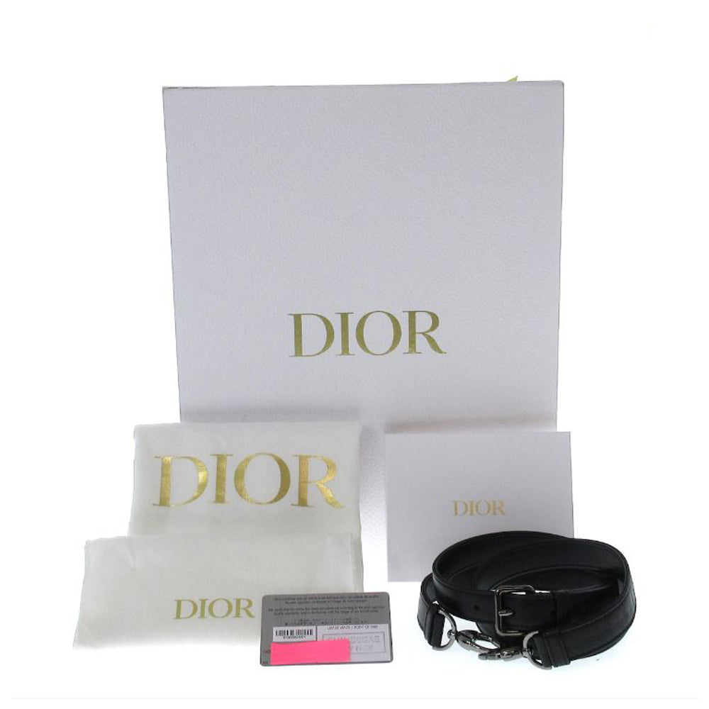 CHRISTIAN DIOR Lady Dior Bolso mediano Negro Piel de cordero Mujer RES42