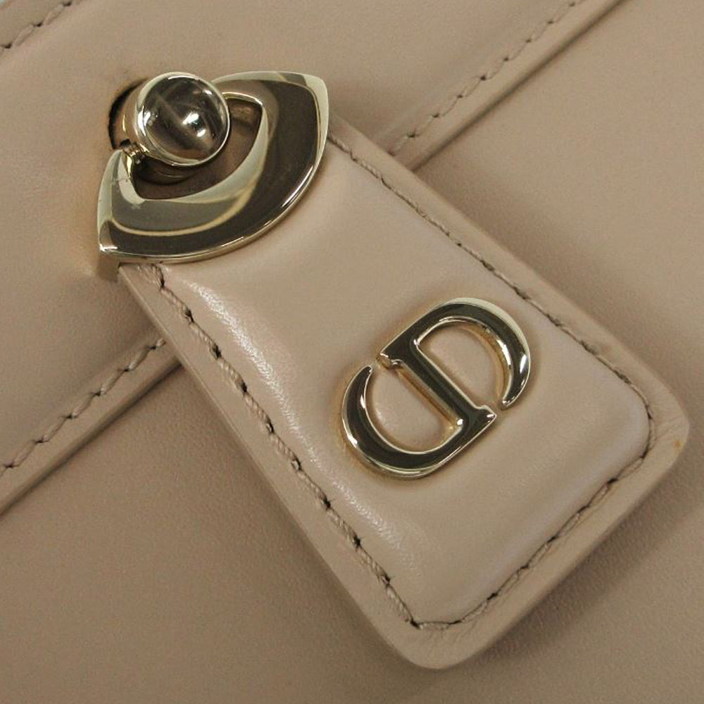 CHRISTIAN DIOR Bolso Llave Bolso Mediano Beige Piel Mujer RES43