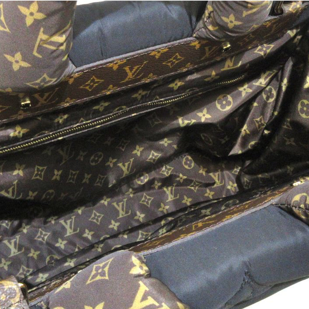 LOUIS VUITTON On-the-go MM LV Pillow Tote Bag Noir Recycled Nylon RES44