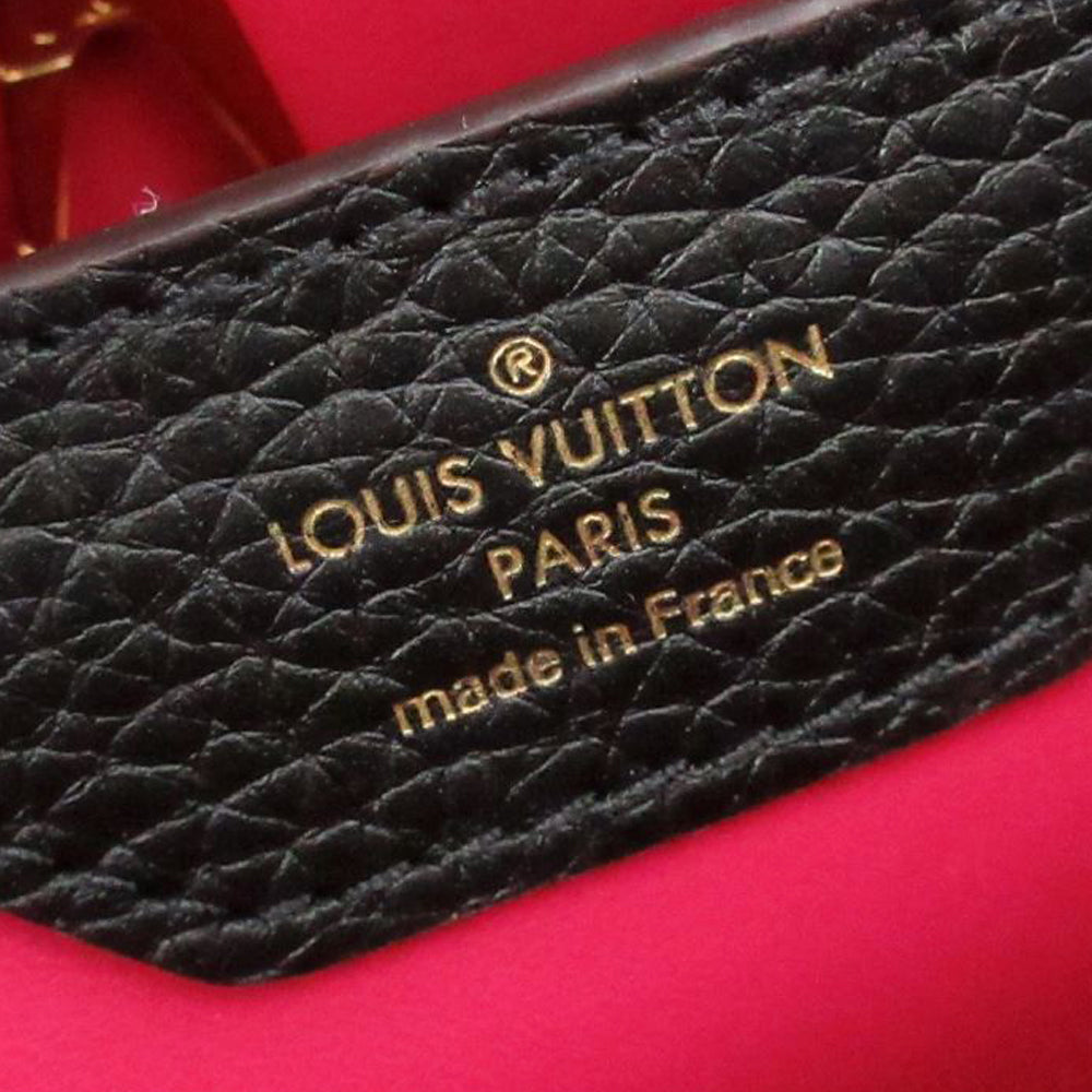 LOUIS VUITTON Capucines BB Handtasche Noir Taurillon Leder Women's RES48