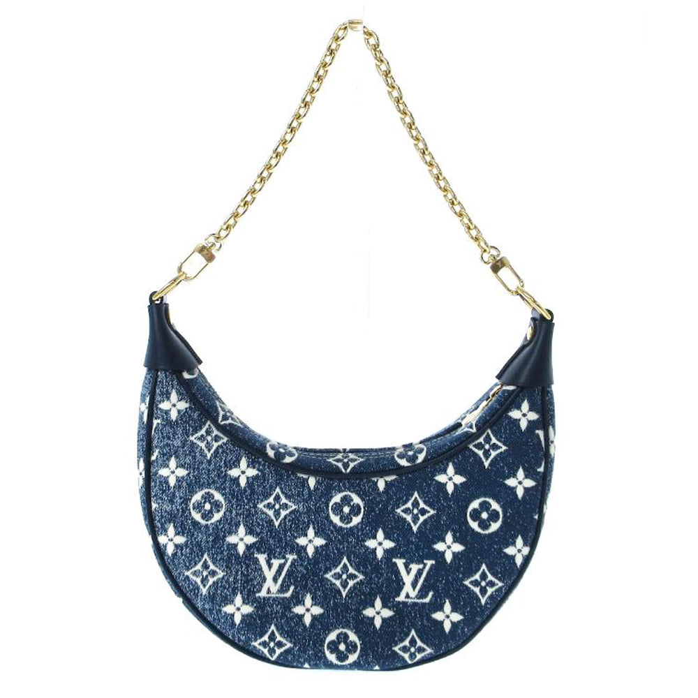 LOUIS VUITTON Loop Monogram Jacquard Denim Shoulder Bag Women's RES49