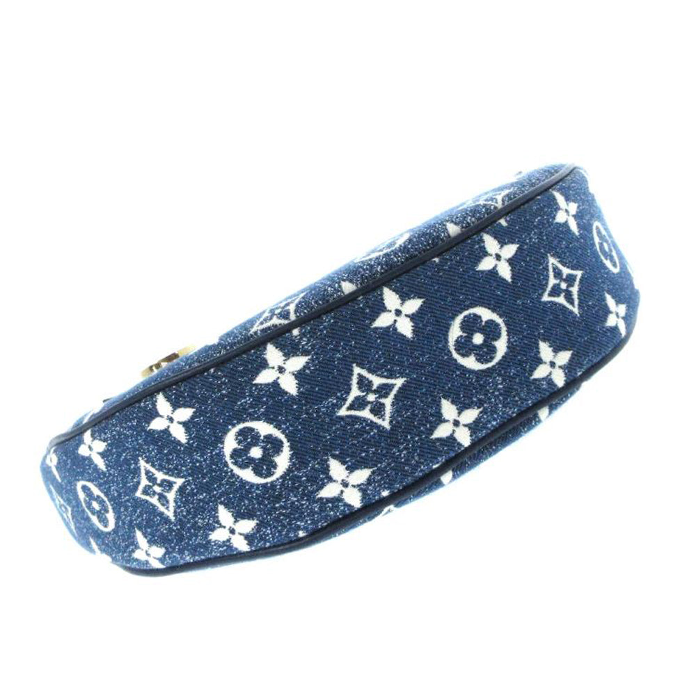 LOUIS VUITTON Schleife Monogramm Jacquard Denim Umhängetasche Damen RES49