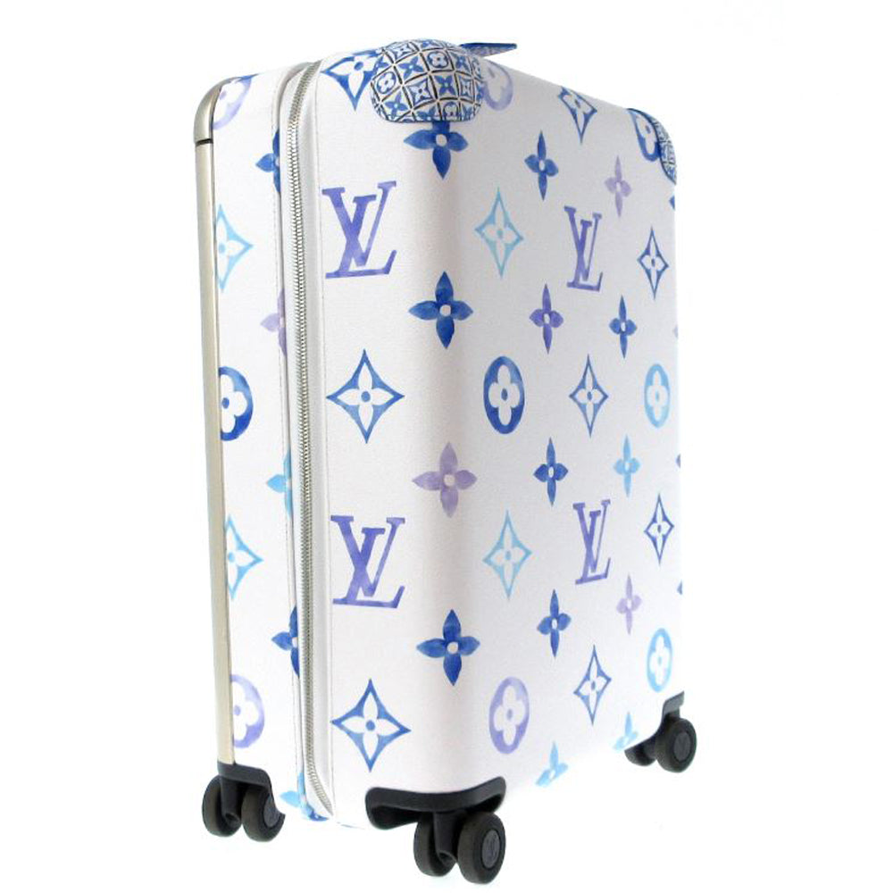 LOUIS VUITTON Horizon 55 By The Pool Suitcase White Purple Blue LV RES50