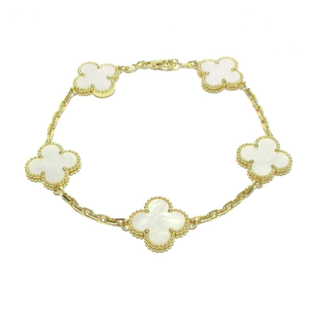 VAN CLEEF & ARPELS Bracelet Alhambra Vintage Or jaune 18K Nacre RES52