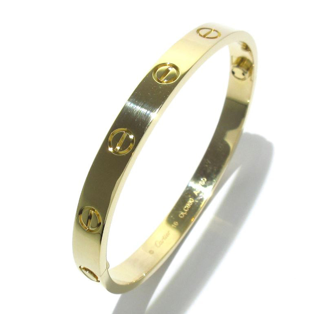 CARTIER Love Bracelet Bangle 18K Yellow Gold RES55