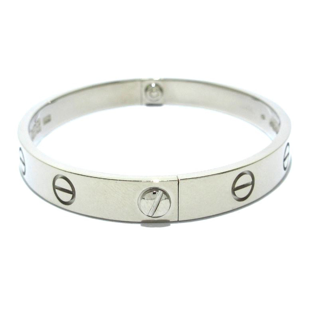 CARTIER Love Bracelet Bangle 18K White Gold RES57