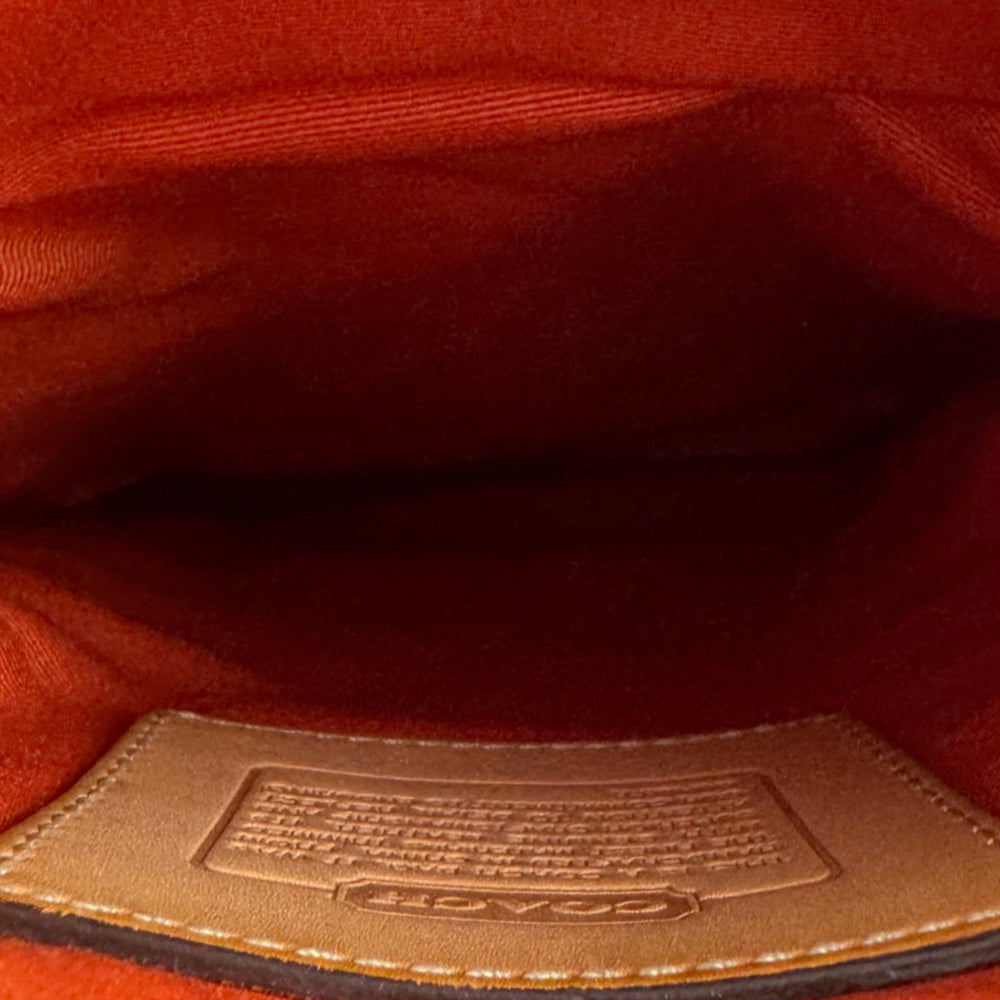 COACH Brown Signature Canvas Swingpack Crossbody Bag LHQ2006