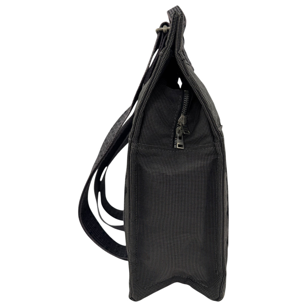 HERMES Herline Grey/Black Canvas Backpack LHQ2061