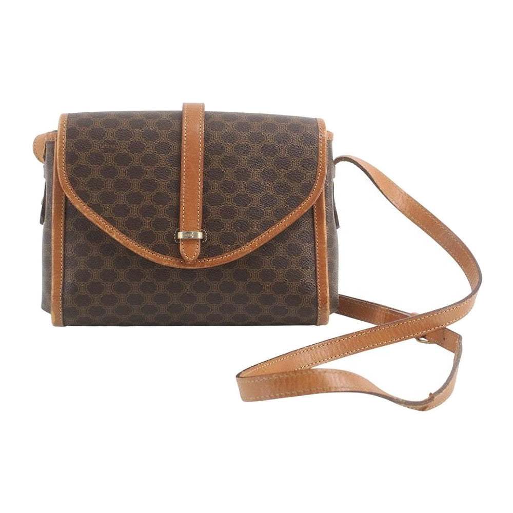CELINE Brown Macadam Shoulder Crossbody Bag LHQ2304