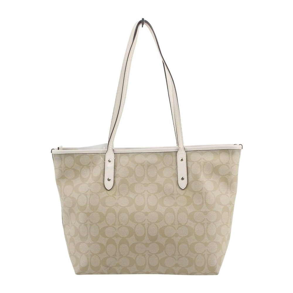 COACH Cream Signature Canvas City Tote Bag LHQ2321