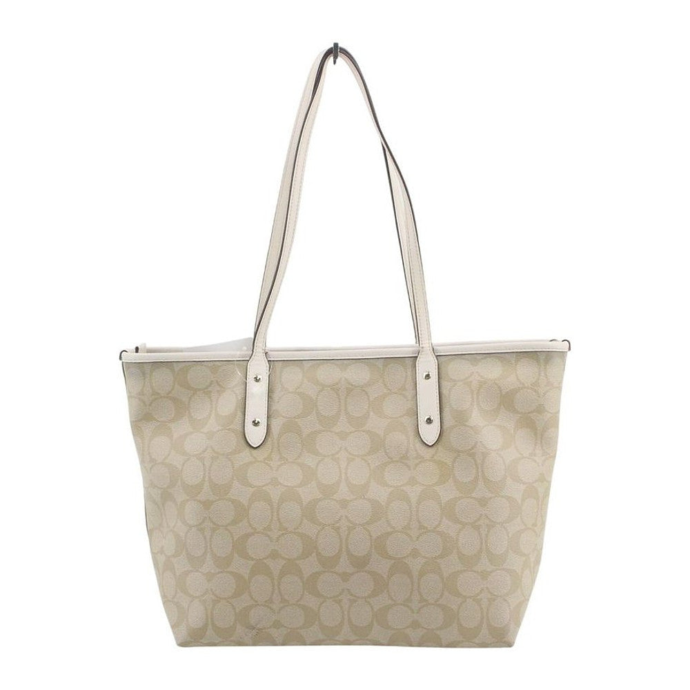 COACH Cream Signature Canvas City Tote Bag LHQ2321