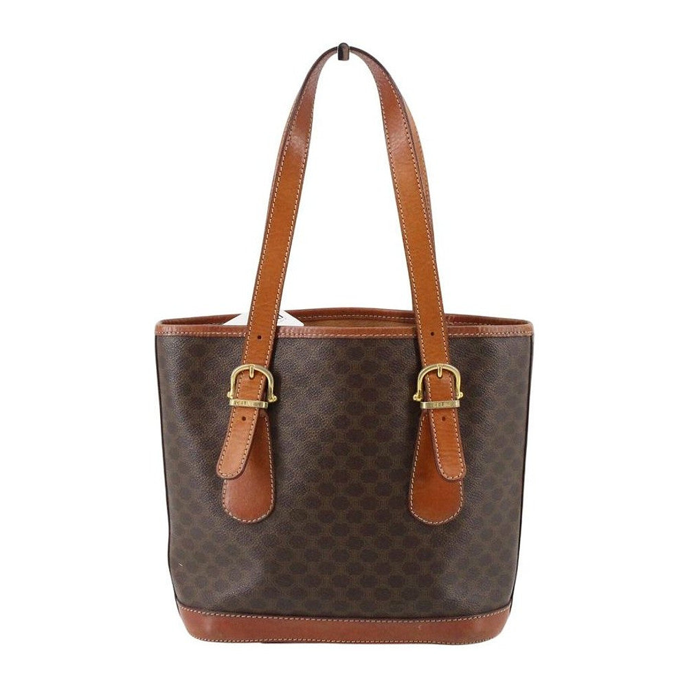 CELINE Brown Macadam Bucket Bag LHQ2349