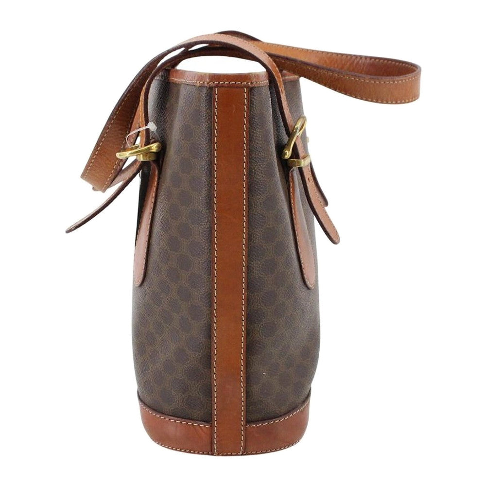 CELINE Brown Macadam Bucket Bag LHQ2349