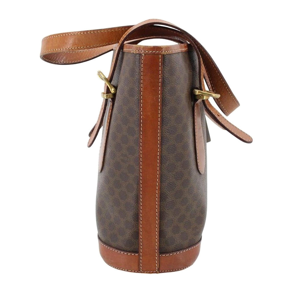 CELINE Brown Macadam Bucket Bag LHQ2349