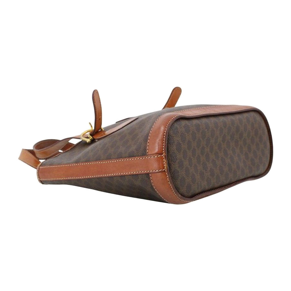 CELINE Brown Macadam Bucket Bag LHQ2349
